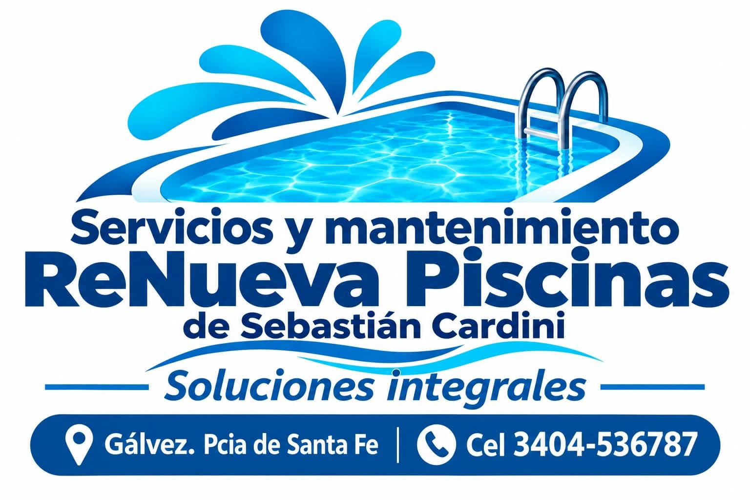 Logo de ReNueva Piscinas de Sebastián Cardini